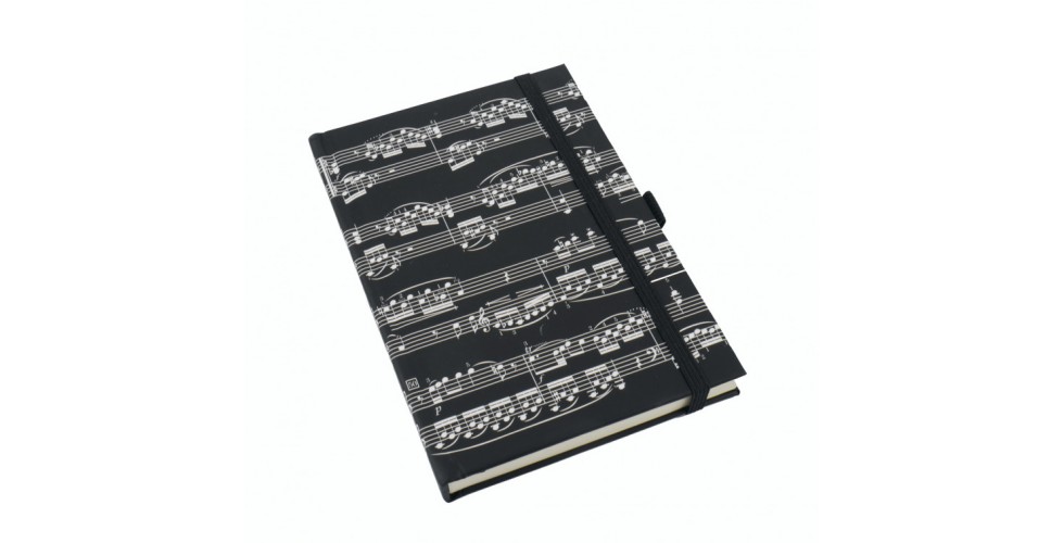 Notebook Sheet Music Black A5